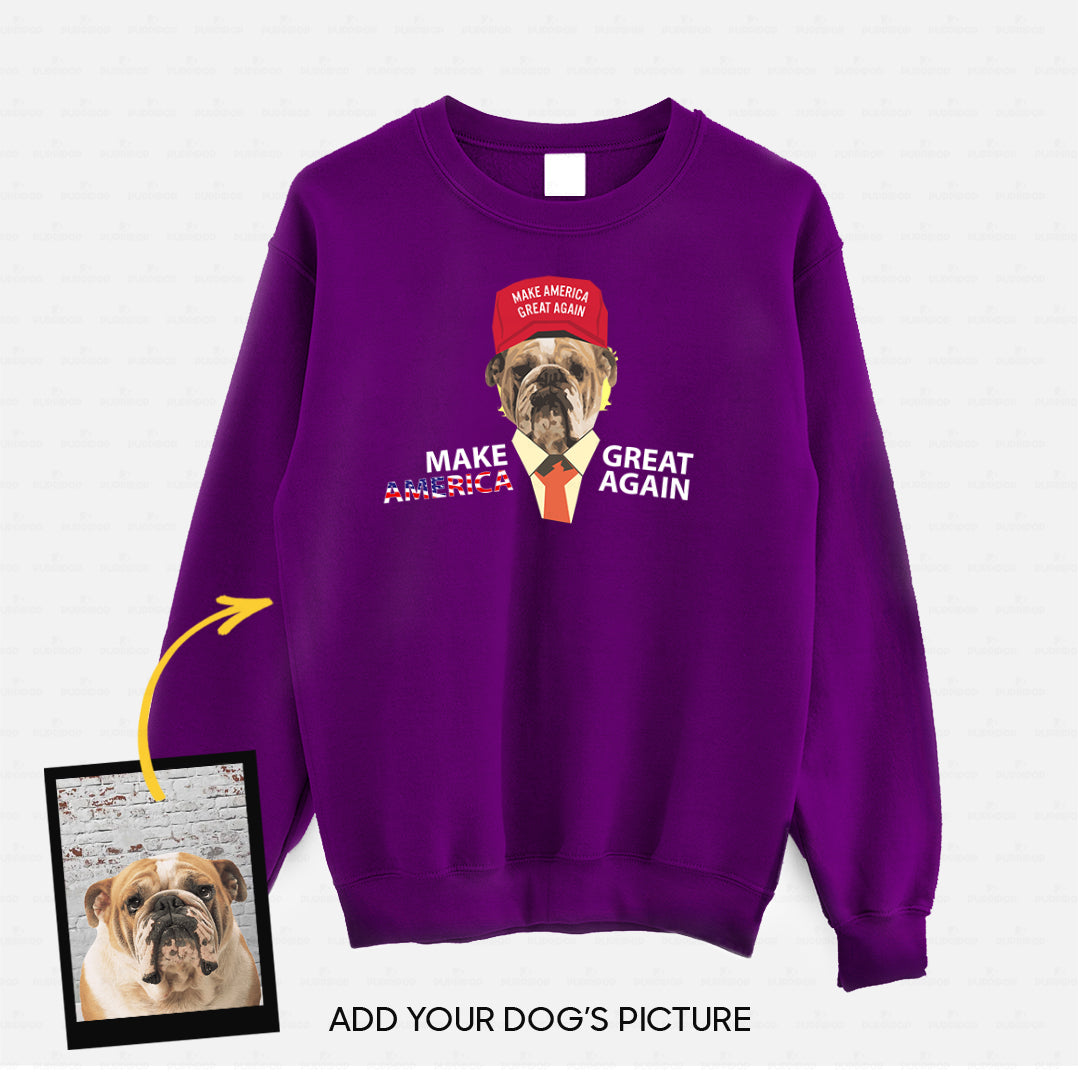 Personalized Dog Gift Idea - Make America Great Again For Dog Lovers - Standard Crew Neck Sweatshirt