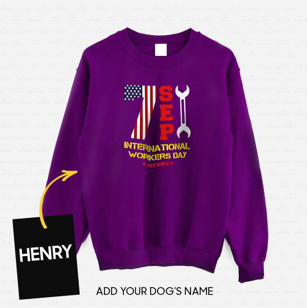 Personalized Dog Gift Idea - International Workers Day For Dog Lovers - Standard Crew Neck Sweatshirt