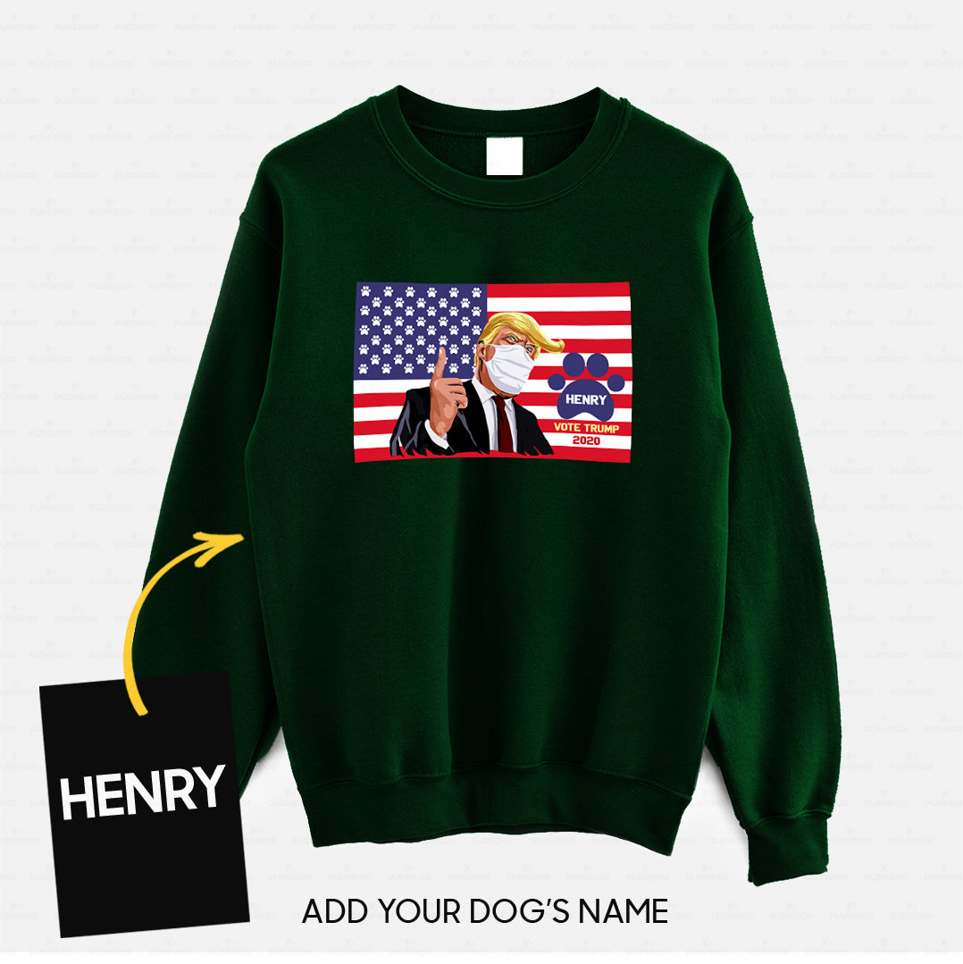Personalized Dog Gift Idea - Vote Trump 2020 For Dog Lovers - Standard Crew Neck Sweatshirt