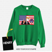 Thumbnail for Personalized Dog Gift Idea - Vote Trump 2020 For Dog Lovers - Standard Crew Neck Sweatshirt