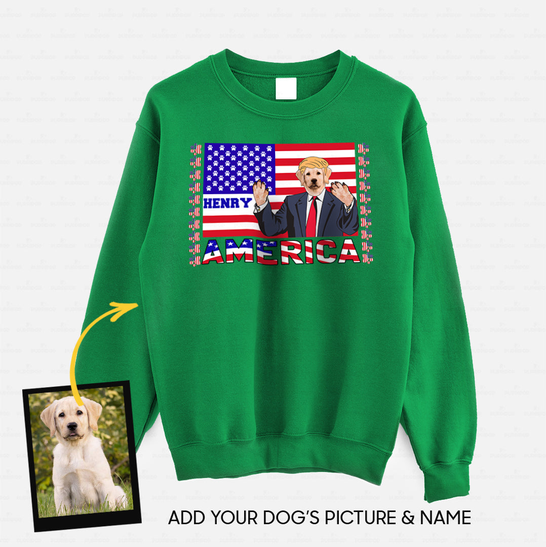 Personalized Dog Gift Idea - President Dog Please Vote Me For Dog Lovers - Standard Crew Neck Sweatshirt