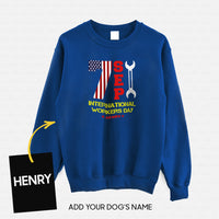 Thumbnail for Personalized Dog Gift Idea - International Workers Day For Dog Lovers - Standard Crew Neck Sweatshirt