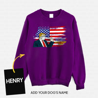Thumbnail for Personalized Dog Gift Idea - Vote For Trump Wearing Vest And Mask 2020 For Dog Lovers - Standard Crew Neck Sweatshirt