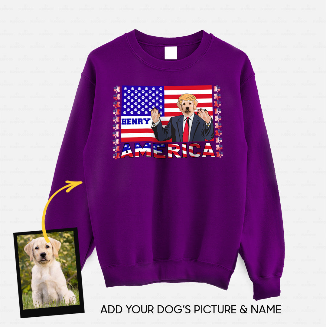 Personalized Dog Gift Idea - President Dog Please Vote Me For Dog Lovers - Standard Crew Neck Sweatshirt