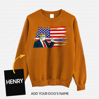 Thumbnail for Personalized Dog Gift Idea - Vote For Trump Wearing Vest And Mask 2020 For Dog Lovers - Standard Crew Neck Sweatshirt