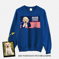 Thumbnail for Personalized Dog Gift Idea - Vote For Trump Again 2020 For Dog Lovers - Standard Crew Neck Sweatshirt