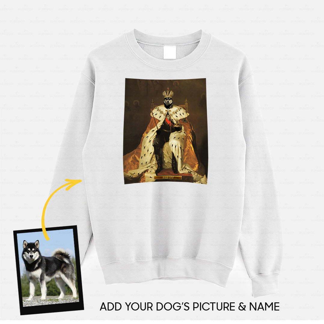 Personalized Dog Gift Idea - Royal Dog's Portrait 53 For Dog Lovers - Standard Crew Neck Sweatshirt