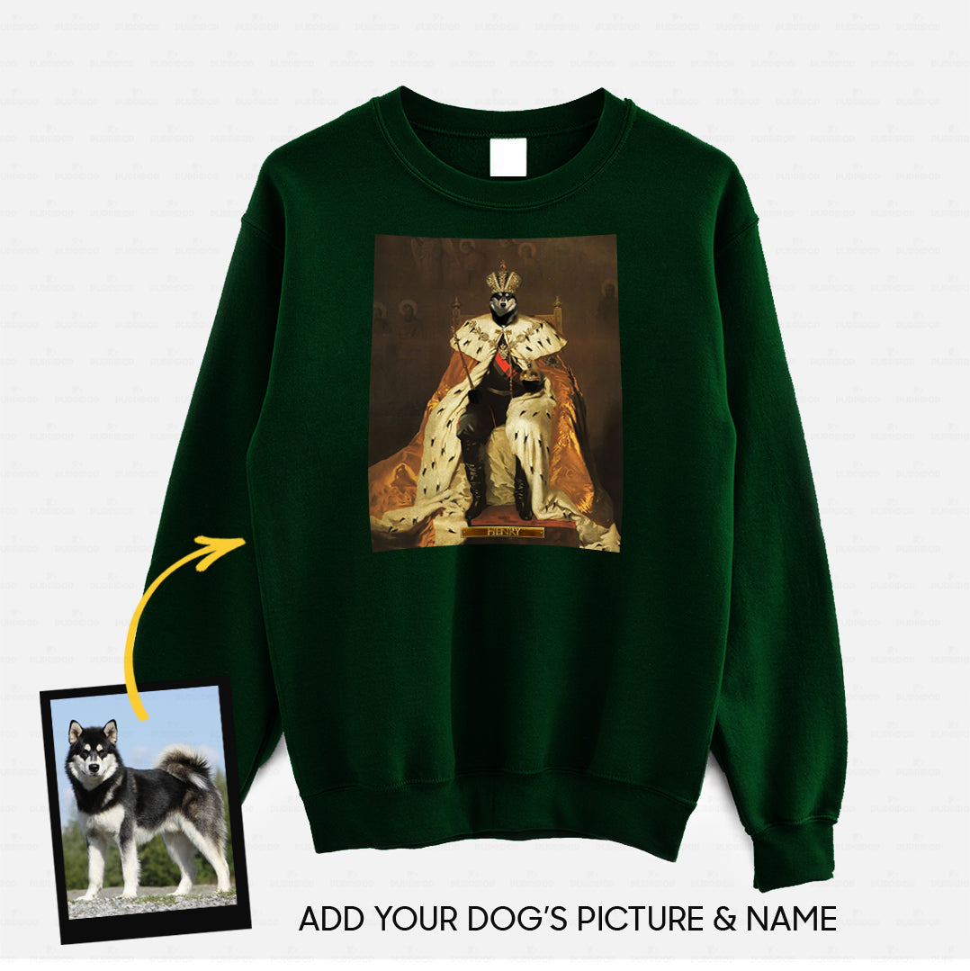 Personalized Dog Gift Idea - Royal Dog's Portrait 53 For Dog Lovers - Standard Crew Neck Sweatshirt