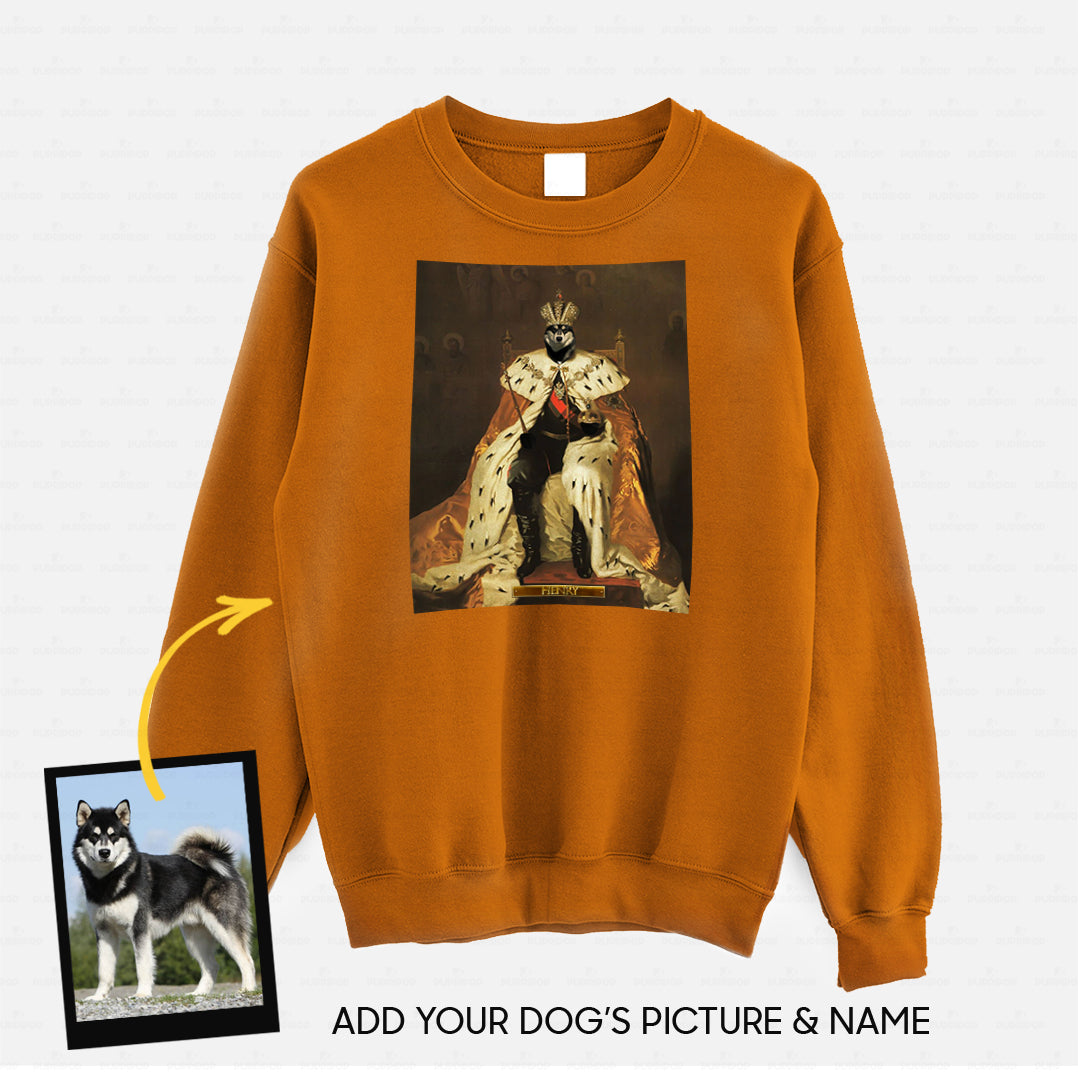 Personalized Dog Gift Idea - Royal Dog's Portrait 53 For Dog Lovers - Standard Crew Neck Sweatshirt