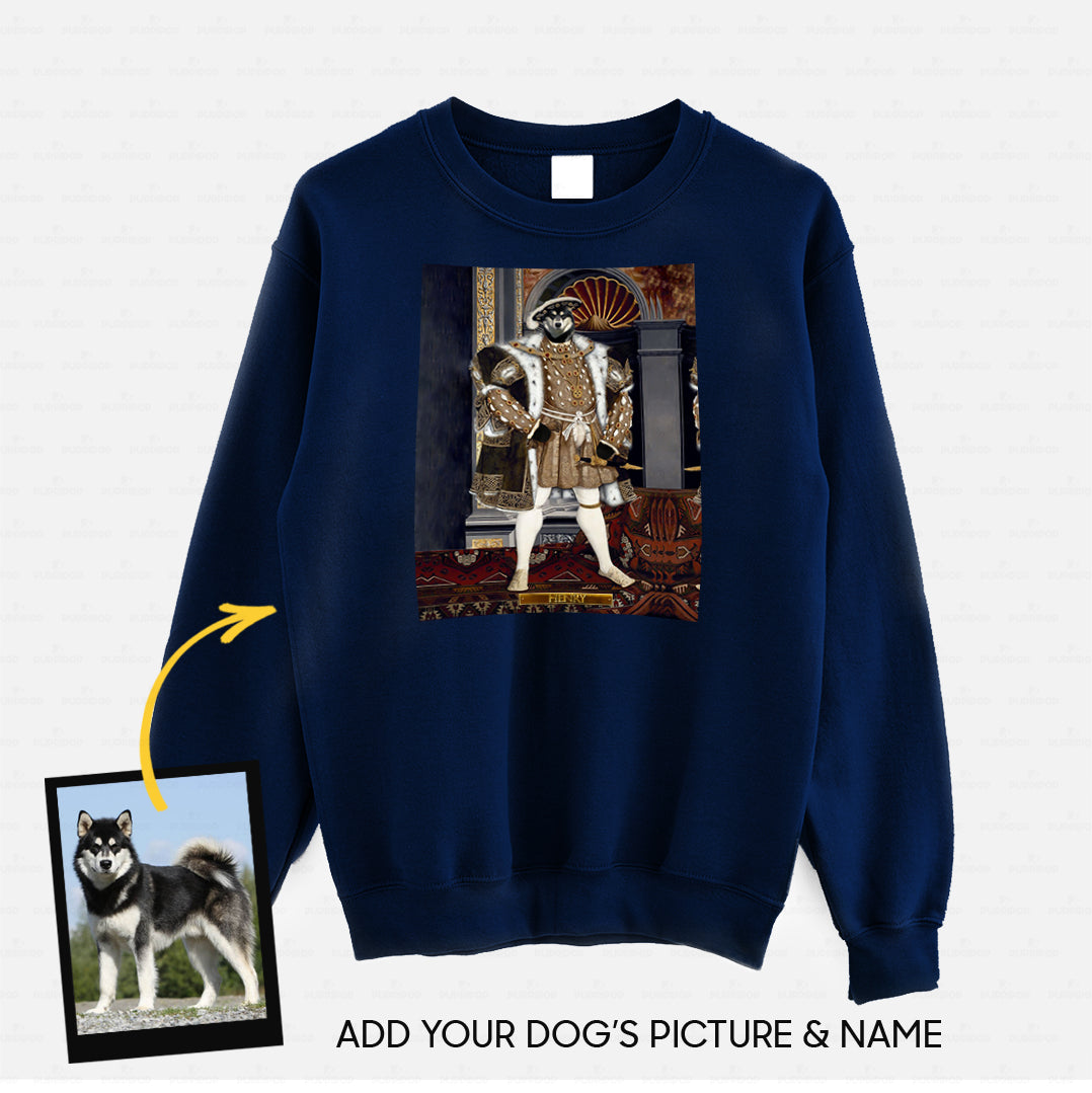Personalized Dog Gift Idea - Royal Dog's Portrait 54 For Dog Lovers - Standard Crew Neck Sweatshirt