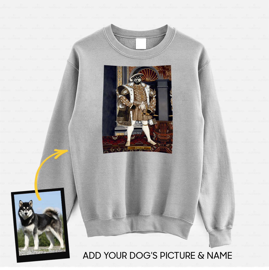 Personalized Dog Gift Idea - Royal Dog's Portrait 54 For Dog Lovers - Standard Crew Neck Sweatshirt