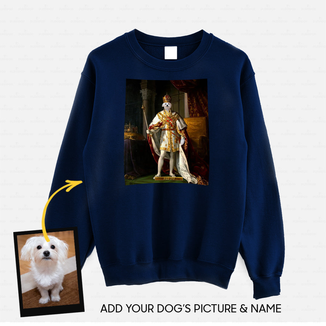 Personalized Dog Gift Idea - Royal Dog's Portrait 55 For Dog Lovers - Standard Crew Neck Sweatshirt