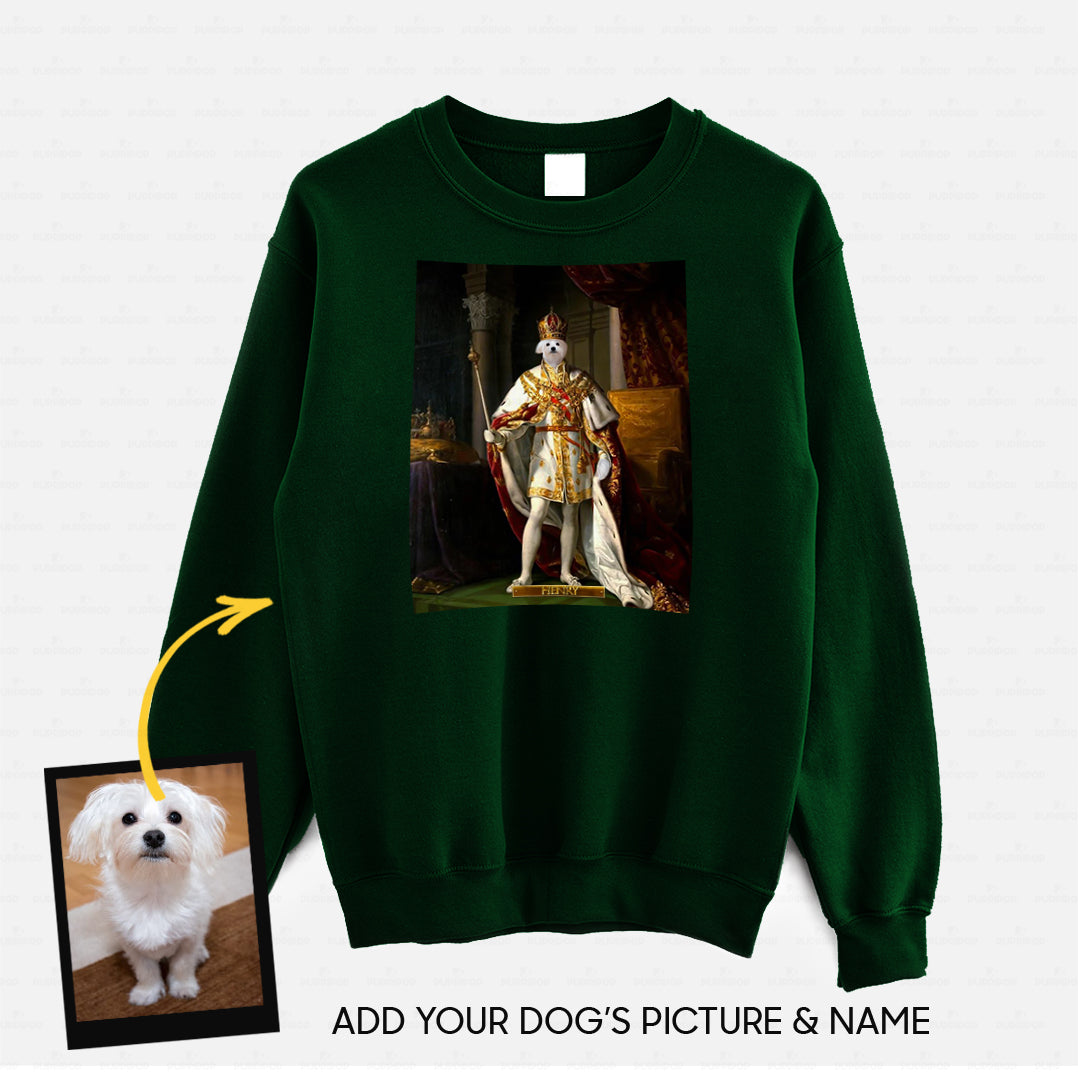 Personalized Dog Gift Idea - Royal Dog's Portrait 55 For Dog Lovers - Standard Crew Neck Sweatshirt