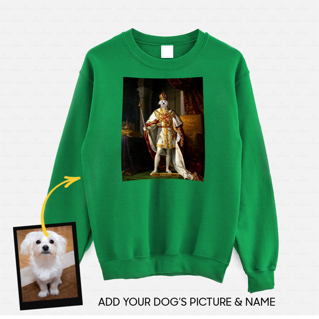 Personalized Dog Gift Idea - Royal Dog's Portrait 55 For Dog Lovers - Standard Crew Neck Sweatshirt