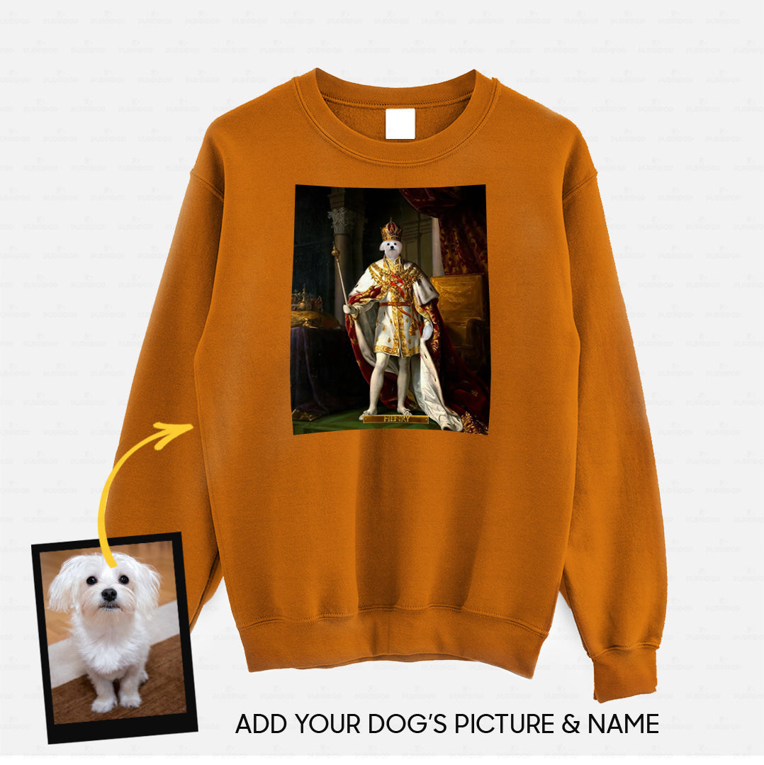 Personalized Dog Gift Idea - Royal Dog's Portrait 55 For Dog Lovers - Standard Crew Neck Sweatshirt