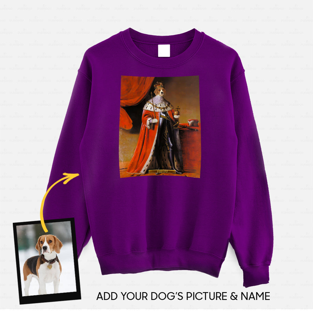 Personalized Dog Gift Idea - Royal Dog's Portrait 56 For Dog Lovers - Standard Crew Neck Sweatshirt