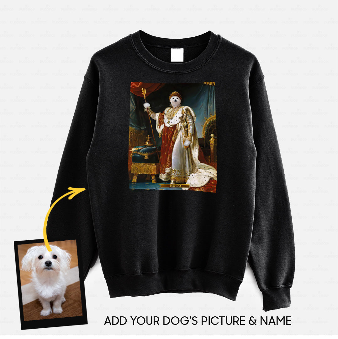 Personalized Dog Gift Idea - Royal Dog's Portrait 57 For Dog Lovers - Standard Crew Neck Sweatshirt