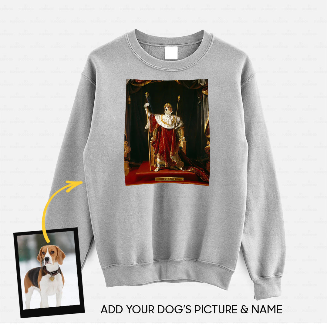 Personalized Dog Gift Idea - Royal Dog's Portrait 58 For Dog Lovers - Standard Crew Neck Sweatshirt