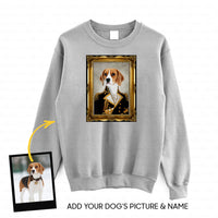 Thumbnail for Personalized Dog Gift Idea - Royal Dog's Portrait 19 For Dog Lovers - Standard Crew Neck Sweatshirt