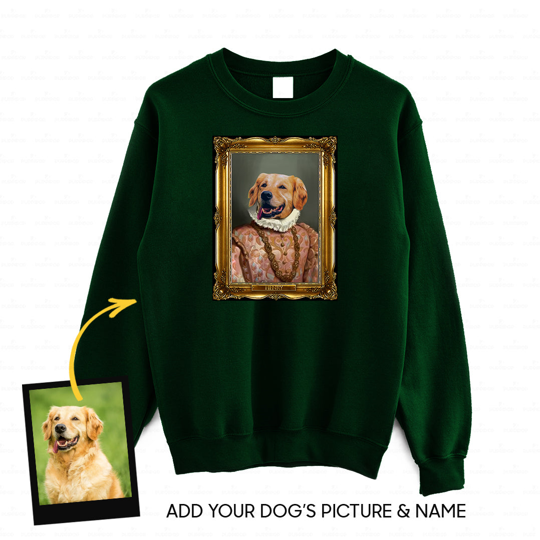 Personalized Dog Gift Idea - Royal Dog's Portrait 3 For Dog Lovers - Standard Crew Neck Sweatshirt