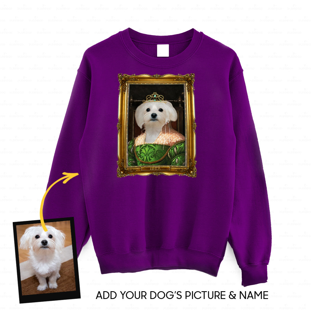 Personalized Dog Gift Idea - Royal Dog's Portrait 25 For Dog Lovers - Standard Crew Neck Sweatshirt