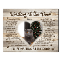 Thumbnail for Pet Memorial Gifts, Cat Memorial Gift Waiting At The Door - Best Personalized Gifts for Everyone