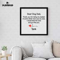 Thumbnail for Personalized Canvas Gift Idea - Dear Dog Dad For Dog Dad - Matte Canvas