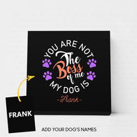 Thumbnail for Personalized Dog Gift Idea - The Boss Of Me Purple Paws For Dog Lovers - Matte Canvas