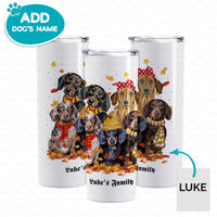 Thumbnail for Personalized Dog Gift Idea - Dachshund Family For Dog Lover - Tumbler
