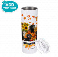 Thumbnail for Personalized Dog Gift Idea - Pumpkin Garden Dachshund Mom For Dog Mom - Tumbler