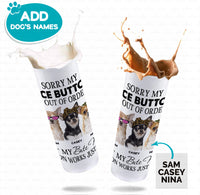 Thumbnail for Personalized Dog Gift Idea - Nice Button Fails Bite Button Works For Dog Lover - Tumbler