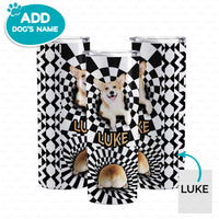 Thumbnail for Personalized Dog Gift Idea - Hypnotic Black White Corgi For Dog Lover - Tumbler
