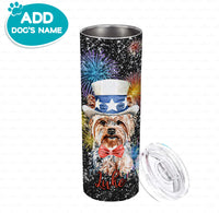 Thumbnail for Independence Day Dog Gift Idea - 4th Of July Fireworks For Dog Lover - Tumbler