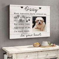 Thumbnail for When Tomorrow Starts Without Me Custom Dog Memorial Canvas, Pet Sympathy Gifts - Best Personalized Gifts for Everyone