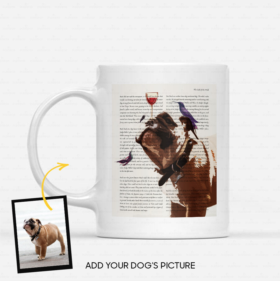 Custom Dog Mug - Personalized Creative Gift Idea - Dog Au Vin Wine For Dog Lover - White Mug